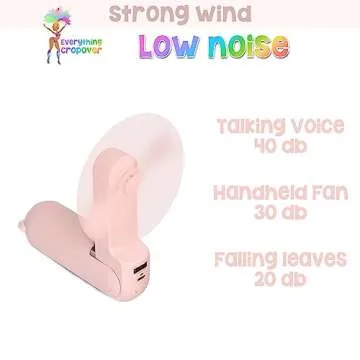 Everything CropOver Mini Fan with Phone Charger