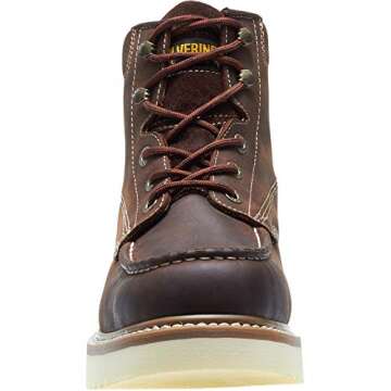 Wolverine Men's Loader 6" Soft Toe Wedge Work Boot, Brown, 10 M US