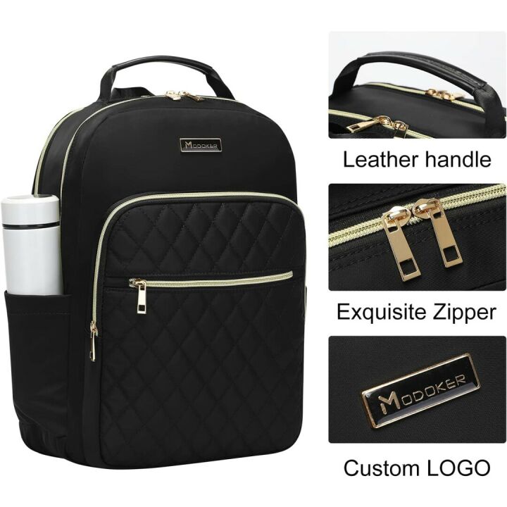 Quilted Modoker Women's Laptop Backpack for Travel