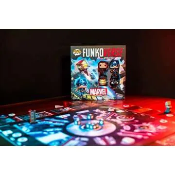 Funko Games Funkoverse: Marvel 100 4-Pack - Black Panther - Marvel Comics - Light Strategy Board Game for Children & Adults (Ages 10+) - 2-4 Players - Collectible Vinyl Figure - Gift Idea