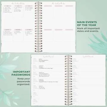 PLANBERRY Large Hourly Schedule Planner Premium – Undated Organizer for Productivity, Time Management & Budget, 8x10.4″ (Green Pastures)