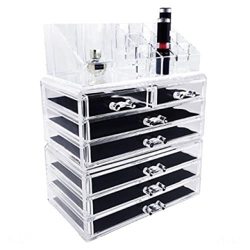 Ikee Design Acrylic Jewelry & Cosmetic Storage Box Set