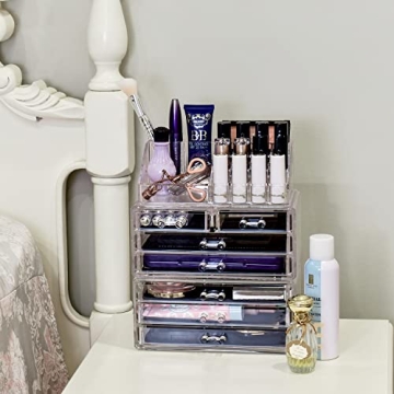 Ikee Design Acrylic Jewelry & Cosmetic Storage Box Set