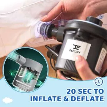 Deeteck Portable Inflatable Toddler Travel Bed 60 Inches