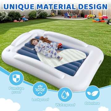 Deeteck Portable Inflatable Toddler Travel Bed 60 Inches