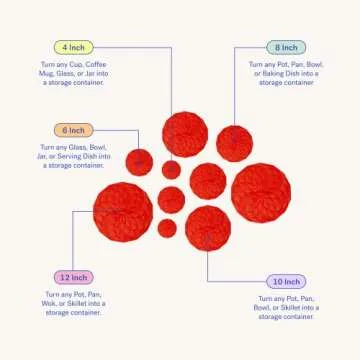 GIR Silicone Suction Lids - Eco-Friendly, Heat Resistant Covers