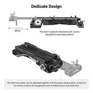 SMALLRIG Quick Release Shoulder Plate for Sony VCT-14 Tripod Adapter with Rosettes - 2837