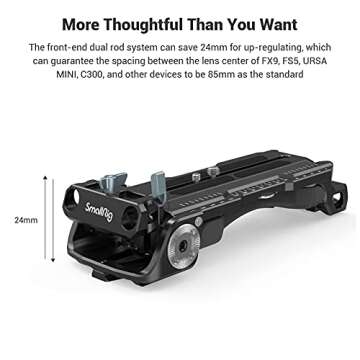 SMALLRIG Quick Release Shoulder Plate for Sony VCT-14 Tripod Adapter with Rosettes - 2837