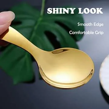 Stainless Steel Mini Spoons for Tasting and Seasoning