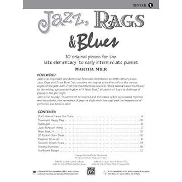 Jazz, Rags & Blues Book 1 (Alfred's Basic Piano Library) - Piano Collection for Beginners