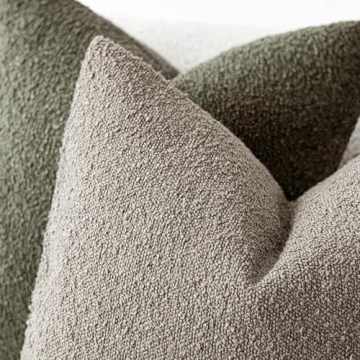 Textured Boucle Throw Pillow Covers for Cozy Home Style