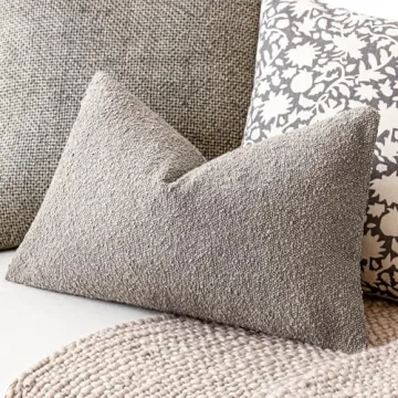 Textured Boucle Throw Pillow Covers for Cozy Home Style