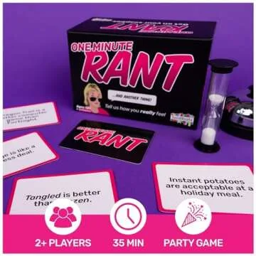 Spin Master Games SolidRoots One Minute Rant - Ideal Party Game for Adults and Teens