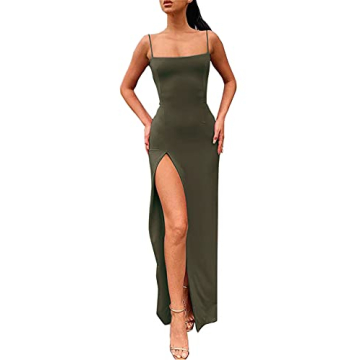 PRIMODA Stunning Backless Bodycon Maxi Dress for All Occasions
