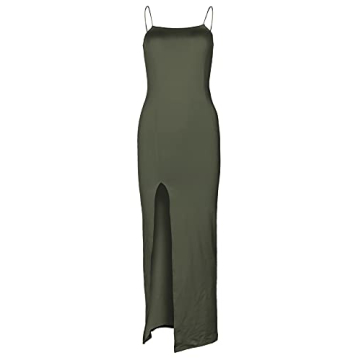 PRIMODA Flattering Spaghetti Strap Maxi Dress for Events