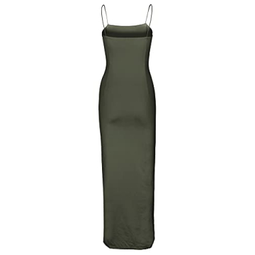 PRIMODA Flattering Spaghetti Strap Maxi Dress for Events