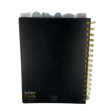 Innovative Designs Schitt’s Creek Tab Journal Notebook - Rose Apothecary, Spiral Bound, 144 Lined Pages, 8 x 7 inches