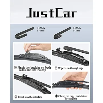 JustCar Windshield Wiper Blades for Nissan Rogue – Set of 3