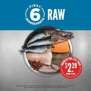 ORIJEN Six Fish Dry Dog Food, Grain Free and Chicken Free Dog Food, Fresh or Raw Ingredients, 23.5lb