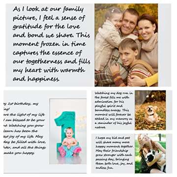 Lnzong Personalized Wood Picture Frame, Memorial Gifts for Mother Father Baby Friends Family Pet, Wh...