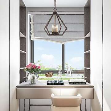 Livex Lighting 40923-01 Transitional Three Light Mini Chandelier/Ceiling Mount from Prism Collection Finish, Antique Brass