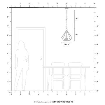 Livex Lighting 40923-01 Transitional Three Light Mini Chandelier/Ceiling Mount from Prism Collection Finish, Antique Brass