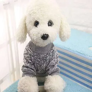 Idepet Classic Pet Sweater for Small Dogs - Warm & Stylish