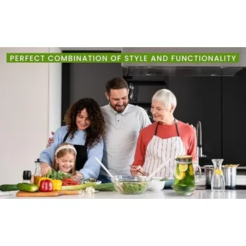 Richro Glass Water Pitcher with Lid - Elegant Durable & Sturdy Glass Water Carafe - 55 Oz Heat Resistant Glass Carafe for Hot/Cold Beverages, Coffee,Juice, Iced Tea Pitcher