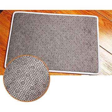 FANNEE Merry Christmas Door Mats Rug Non-Skid Slip Rubber Indoor Outdoor Kitchen Entry, Rustic Red Black Buffalo Check Plaid Pattern, 18x30 Inch