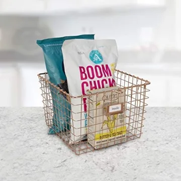 Vintage Wire Locker Basket for Stylish Home Organization