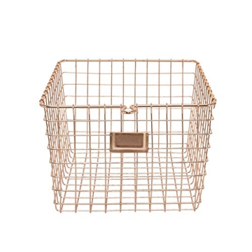 Vintage Wire Locker Basket for Stylish Home Organization
