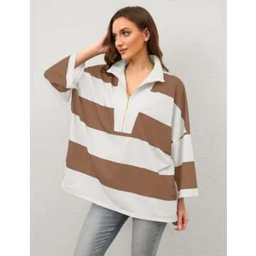 Trendy OLAPTA Women Striped Tee for Every Occasion