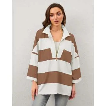 Trendy OLAPTA Women Striped Tee for Every Occasion