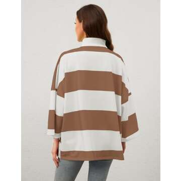 Trendy OLAPTA Women Striped Tee for Every Occasion