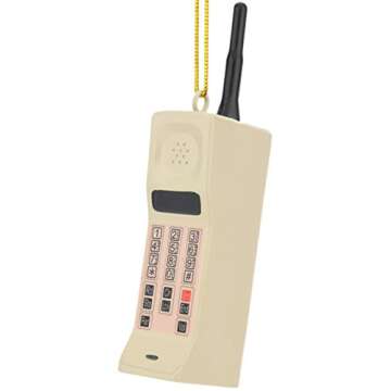 Tree Buddees Unique, Retro 80's Cell Phone Vintage Christmas Ornaments