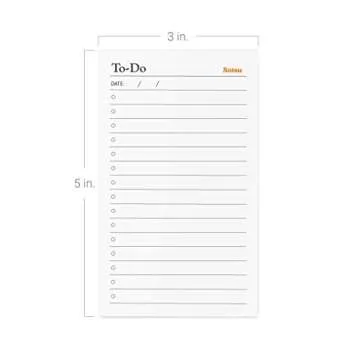 Notsu To Do List Grid Index Cards 3x5 Pack of 50