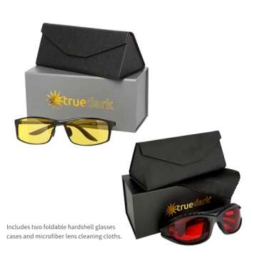 TrueDark Boxed Set (Daylights Elite & Twilights Classic) Blue Light Blocking Glasses to Reduce Eye S...