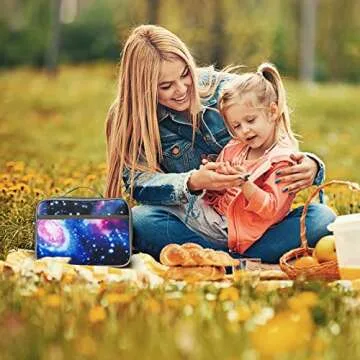 WeiWyTex Galaxy Insulated Lunch Bag - Stylish & Safe for Kids