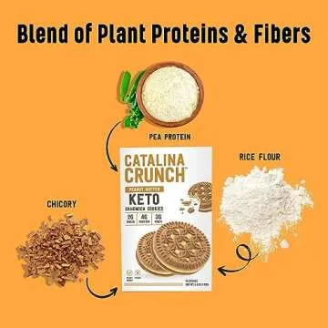 Catalina Crunch Peanut Butter Keto Sandwich Cookies 6.8 Oz