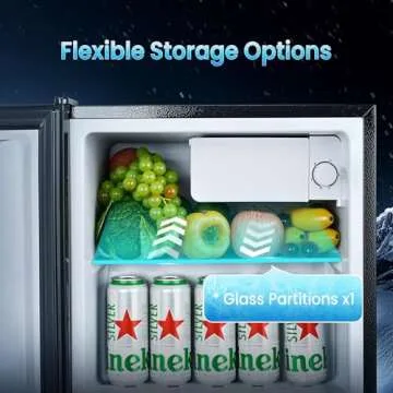 Anypro 1.84 Cu.Ft Fridge with Freezer for Dorms and Offices