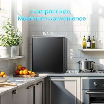 Anypro 1.84 Cu.Ft Fridge with Freezer for Dorms and Offices