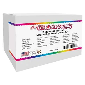 31 Vibrant Food Color Set for Baking & Decorating