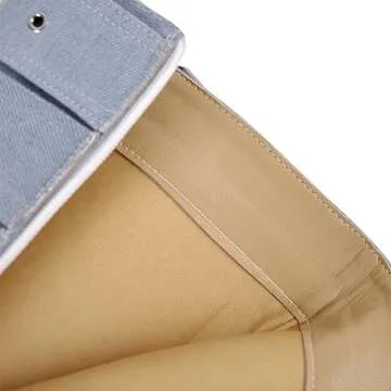 richealnini Sexy Pointed Toe Ankle Boots with Chains Adjustable Buckles Stiletto Heel Zip Up Mid Calf Booties Punk Motorcycle Riding Boots for Nightclub Wedding Bridal Party Denim Boots Blue Size 9.5