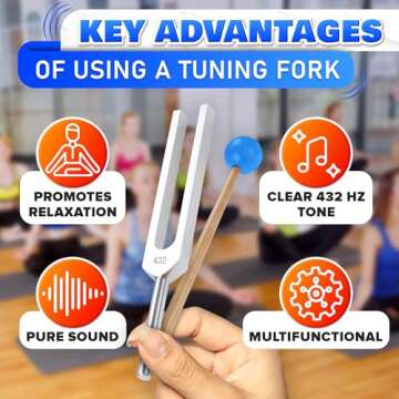 432 Hz Tuning Fork Set for Meditation & Relaxation
