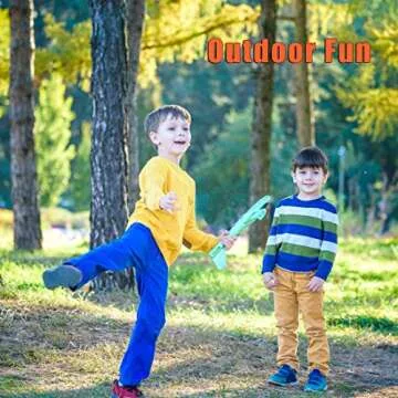 BooTaa 6 Pack Airplane Toys, 17.5" Large Throwing Foam Plane, 2 Flight Mode Foam Gliders, Birthday Gifts for Kids 3 4 5 6 7 8 9 10 11 12 Year Old Boys Kids Girls, Outdoor Yard Family Game Toys