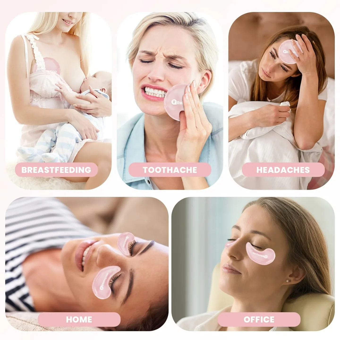 Cooling Gel Eye Mask for Dark Circles & Relaxation