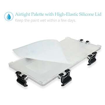 KELIFANG Airtight 24 Wells Paint Palette for Travel Art
