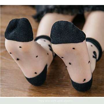 Zulaniu kids Girls No Show Ankle Bowknot Short Socks Mesh Summer Baby Lace Ultra-Thin Sock Socks 5pack-L