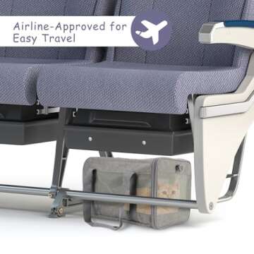 Prodigen Cat Carrier Dog Carriers for Small Dogs Soft Slided Airline Approved Collapsible Pet Travel...