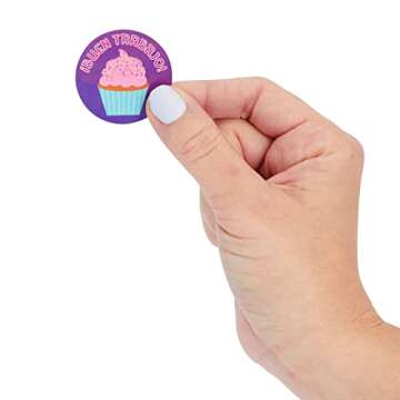 BLUE PANDA 1000 Pack Spanish Motivational Stickers for Classroom - Bulk Reward Stickers for Kids, Teacher School Supplies (8 Assorted Designs, 1.5 in)